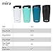MIRA 12 oz Coffee Travel Tumbler - Vacuum Insulated Stainless Steel with Easy-Press Lid - Temperature Control Cup - Teal