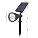 Solar Lights LITWAY Spotlight Waterproof Landscape Auto ON/OFF Outdoor Light for Garden Yard 2Pack