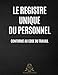 Registre unique du personnel (French Edition) by Alexandra Leroy, AL Notebooks