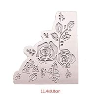 Hukai Rose Flower Metal Cutting Dies Stencil DIY Scrapbooking Album Stamp Paper Card Embossing Crafts Decor,Good Gift for Your Kids to Cultivate Their Hands-on Ability