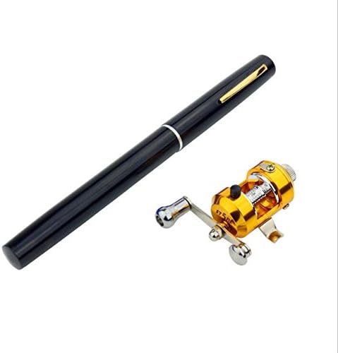 ZBB Aluminum Alloy Drum Wheel Pen Shape Fishing Rod/Pole 1.4M