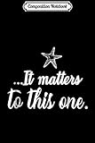 Composition Notebook: It Matters To This One Starfish Story Poem  Journal/Notebook Blank Lined Ruled 6x9 100 Pages