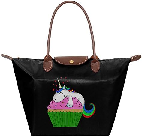 Unicorn Cupcake Womens Fashion Waterproof Tote Shoulder Bag Cosmetic Bags