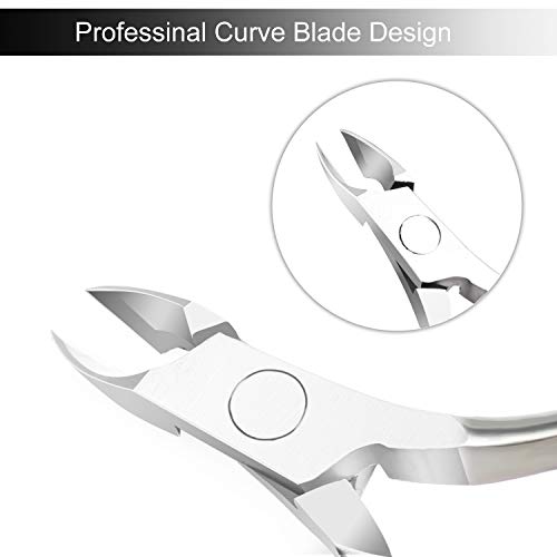 Cuticle Trimmer with Cuticle Pusher - ECBASKET Chameleon Cuticle Nipper Clipper Cutter Dead Skin Remover Scissor Plier Durable Manicure Pedicure Tools for Fingernails and Toenails - Thumbnail 6