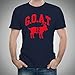 UGP Campus Apparel Goat Greatest of All Time New England Football T Shirt - X-Large - Navy