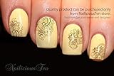 Fine Floral Lace Nail Wraps Art Water Transfer Decal 20pcs So Beautiful by NailiciousTen - ST8084