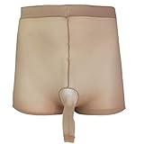 YiZYiF Men's Sexy Seamless Women's Sheer Transparent Thin Underwear Stockings