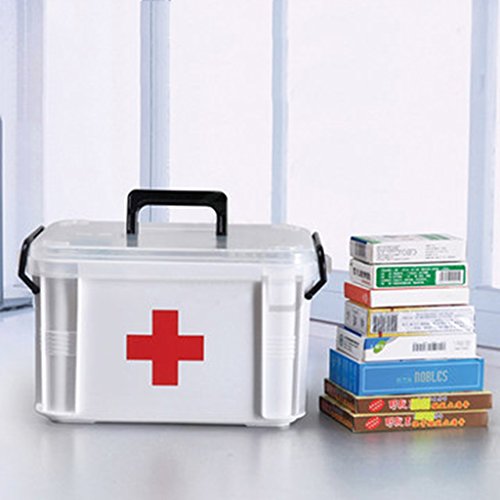 Large Family Medicine Box Plastic Multi layer First Aid Kit Health