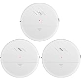 EverNary Window Vibration Alarm, 3Pack 125dB Loud Ultra-Slim Anti-Theft Alarm for Door and Window Glass Break Sensor Alert wi
