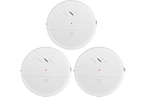 EverNary Glass Break Alarm 125dB Window Vibration Detector Sensor Alarm 3 Pack Ultra-Slim Anti-Theft Alarm for Door and Window with Ajustment Sensitivity