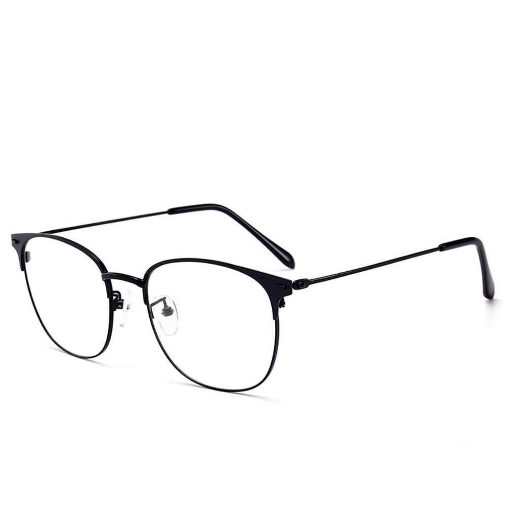 LNTICB® Blue Light Blocking Glasses Computer Reading Glasses Vintage Metal Frame Eyeglasses Clear Lens Filter UV Light Anti Fatigue Lightweight Professional for Men Women — image 1