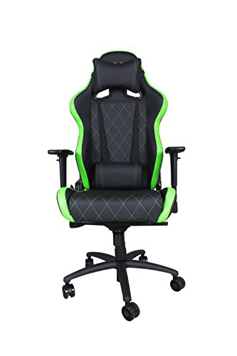 Ferrino XL Green on Black Gaming and Lifestyle Chair by RapidX - Thumbnail 2