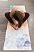 YOGA DESIGN LAB The Commuter Yoga MAT Lightweight, Foldable, Eco Luxury Mat/Towel | Ideal for Hot Yoga, Bikram, Pilates, Barre, Sweat | 1.5mm Thick | Includes Carrying Strap! (Tribeca Flow)