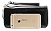 HESHE Wallet Purse for Women Leather Wristlet Wallet Zipper Credit Card Holder Rfid Wallet with Phone Pocket (Black)