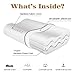 LUXFFY Memory Pillow, Adjustable Sandwich Memory Foam Pillow for Sleeping, Cervical Pillow for Neck Pain, Orthopedic Contour Pillow for Back, Stomach, Side Sleepers, CertiPUR-US