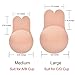 Adhesive Bra Silicone Push Up Strapless Sticky Bra with Lift Nipple Covers 2 Pack (C/D, Beige)