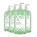 Amazon Brand - Solimo Hand Sanitizer with Vitamin E and Aloe, 32 Fl Oz (Pack of 4)