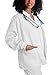 Adar Uniforms Women's Universal Round Neck Warm-Up Scrub Jacket - 602 - White - M