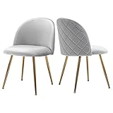 Upholstered Velvet Desk Chairs, Tufted Accent