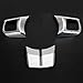 u-Box Silver Chrome Steering Wheel Cover Trim for 2011-2017 Jeep Wrangler JK -Set