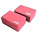 Fledo Yoga Blocks (Set of 2) 9″x6″x4″ – EVA Foam Brick, Featherweight and Comfy – Provides Stability and Balance – Ideal for Exercise, Pilates, Workout, Fitness & Gym (Rose Red)thumb 4
