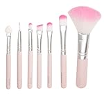 Tenworld Women 7PCS PRO Cosmetic Makeup Brush Set (Pink)