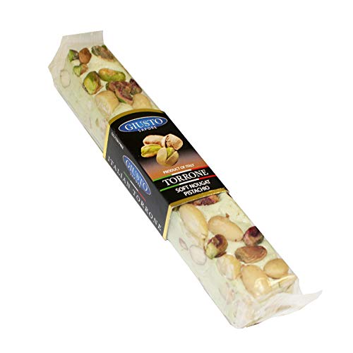 Giusto Sapore Torrone Bar 3.5oz - 5 Pack - Premium Gluten Free Dessert Brand - Imported from Italy and Family Owned (Pistachio, 5 Pack) - Thumbnail 2