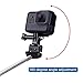 VVHOOY Extendable Aluminum Alloy Handheld Selfie Stick Monopod Tripod Holder for 1080P 4K Waterproof Sports Action Camera