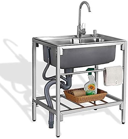 MNBV Fregadero, Fregadero de Cocina de un Solo tazón de Acero