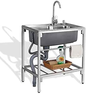 MNBV Fregadero, Fregadero de Cocina de un Solo tazón de Acero