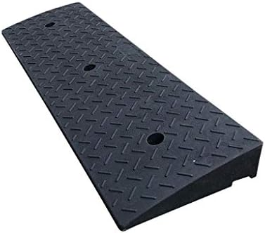 段差プレート スロープ 電気自動車スロープ ゴムスローダウン縁石スロープ大型車両スロープ ポータブルデザイン カラー ブラック 日本製 重量 8キロ 車用 30 Black 8cm Color 100 Size