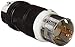 Leviton CS8165C 50Amp, 3-Phase 480V AC, Non-NEMA, 3P, 4W, Black & White Locking Plug, Industrial Grade, Grounding, California-Style(CS) - Black-White