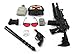 SWAT Super Police Force M16 Friction Toy Gun Combo Play Set w/Friction Toy Gun, Toy Pistol, Police Badge, Glasses, Mask, Baton, Camera, Canteen, Binoculars