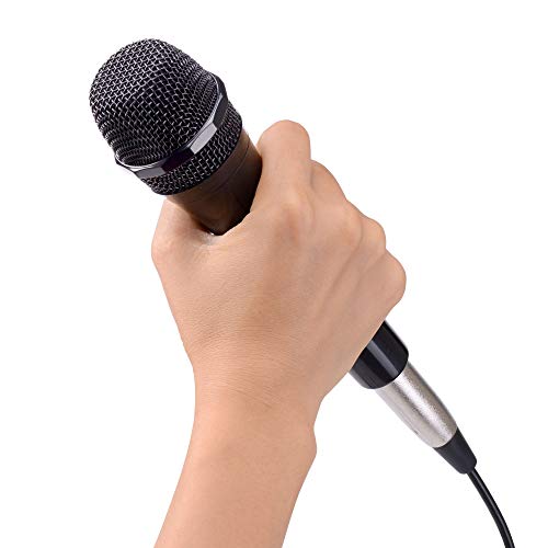 Karaoke USA Dynamic Microphone, Black, Apple (M189)