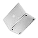 LENTION Hard Case for MacBook Air (11-inch, Late 2010 to Early 2015) - Model A1370 / A1465, with Keyboard Cover and Port Plugs, Matte Finish Case with Rubber Feet (Frost Clear)