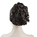 Aimole Lady Short Curly Claw Clip-on Hair Ponytail Hairpiece Synthetic Extensions Wig(6-Chestnut Brown)