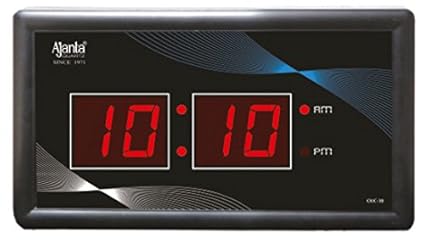 Ajanta Plastic Digital Clocks(Black, 41.5x19.5x38cm)