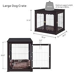 unipaws Furniture Style Dog Crate for Medium Large