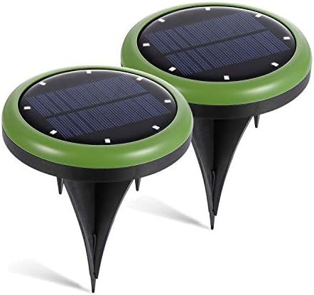 Hohoto LED Solar Lights, Wireless Solar Light, Solar Pathway Lights with 8 Led Solar Lights,IP65 Waterproof, Easy-to-Install Solar Garden Lights for Front Door, Yard and Garage
