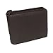 Paul & Taylor Black Leather Zip Around Center Flap Bifold Wallet