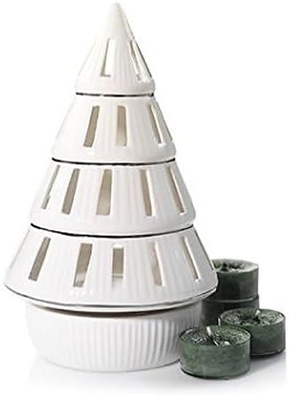Yankee Candle Tree Luminary Tea Light Holder and 4 Tea Light Candles, Balsam &amp; Cedar