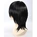 Angelaicos Lolita Harajuku Style Halloweeen Anime Cosplay Party Costume Full Wigs (001-Pure Black)