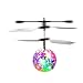 JAMSWALL RC Flying Ball Crystal Flashing LED Light Flying Ball RC Toy RC Infrared Induction Helicopter for Kids, Teenagers Colorful Flyings for Kid's Toy