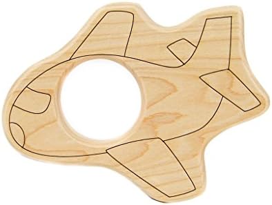 Little Sapling Toys Baby Teether Wooden Airplane