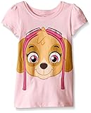 Paw Patrol Girls' Short Sleeve T-Shirt Shirt, Pink