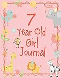 Seven Year Old Girl Journal: Blank and Wide Ruled Cute Journal for Girls; 7 Year Old Girl Birthday Gift by Wild Cabbage