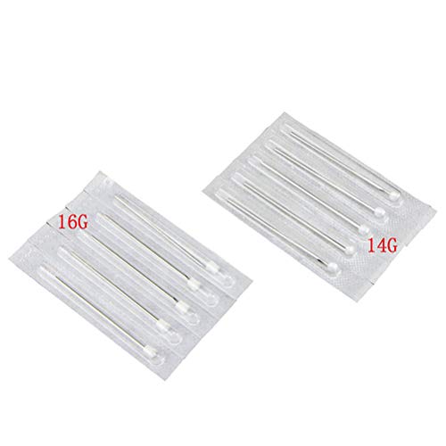 Panghuhu88 41PCS Professional Body Piercing Tool Kit Ear Nose Navel Nipple Needles Set