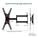 EVERVIEW TV Wall Mount Bracket fits to Most 26-55 inch LED,LCD,OLED Flat Panel TVs, Tilt Full Motion Swivel Articulating Arms, TV Bracket VESA 400X400, 77lbs Loading with Cable Ties