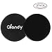 Qiandy Gliding Discs,Core Sliders, Excise Disc with Double Side and Work Smoothly on Any Surface, Compact for Travel and Home Ab Workout(Black) primary