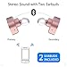 KOBWA Portable Mini Bluetooth Earpiece ,V 4.1 Lipstick-Sized In-Ear CVC 6.0 Noise Cancelling Hands-free Headset Earbud Earpiece Headphones for iPhone ,Samsung, IPad, HTC,HUAWEI,Smartphone,and Tablet